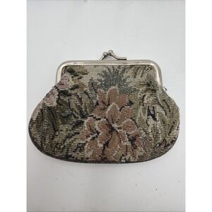 Vintage Roger Gimbel Tapestry Coin Purse  Bag
